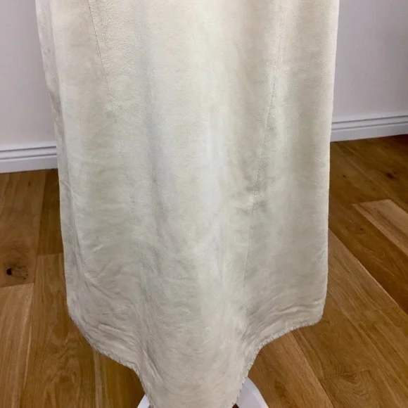 Sundance Luxe Shift Midi Dress Soft Suede Leather - Picture 7 of 14